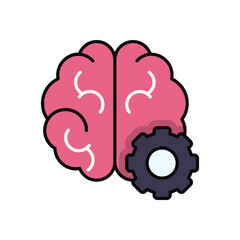 Machine learning vector icon