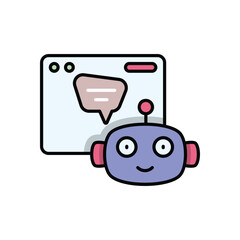 Virtual Assistant vector icon