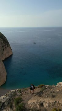 the shipwreck beach in Zakynthos 