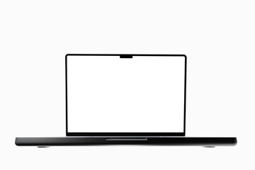 laptop display white background blank screen