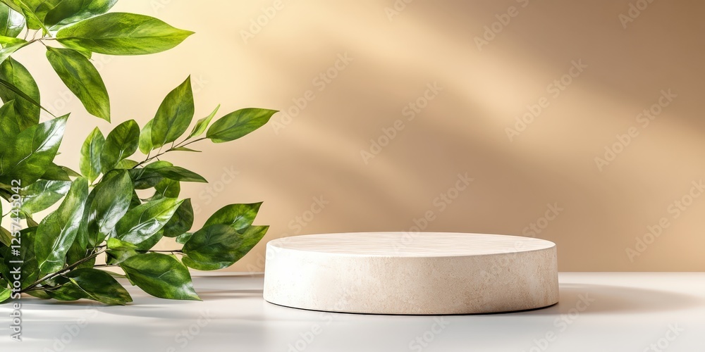 Poster minimalistic display of natural elements studio setting decorative composition calm environment eye 