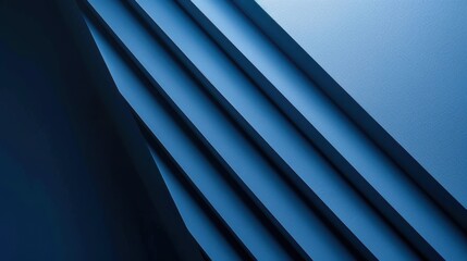 Obraz premium Blue background with clean lines. Banner template with white space in the center for text. Suitable for abstract minimalist wallpaper and modern digital projects.