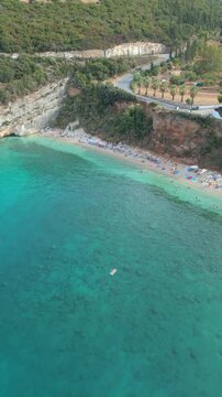 beach from drone in Zakynthos