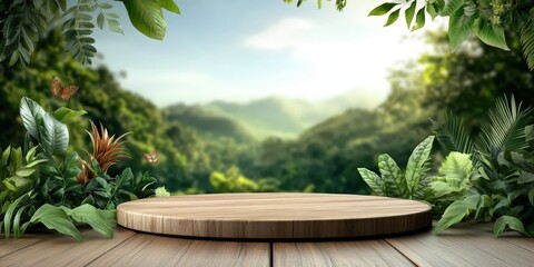 Obraz premium Tropical forest retreat lush greenery nature scene vibrant environment close-up view peaceful atmosphere
