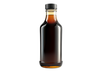 Coffee syrup bottle.