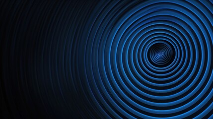 Obraz premium Abstract dark concentric circle pattern wallpaper with copy space in the center. Ideal for modern design templates and backgrounds. Perfect for banners and digital art.