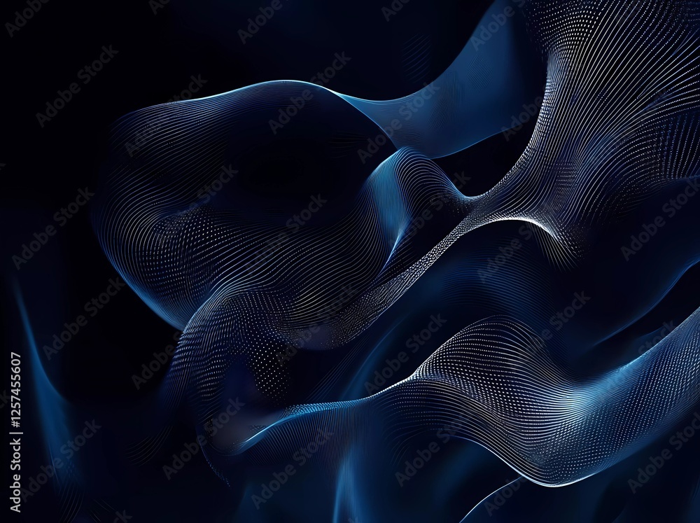 Poster vector abstract blue sound wave background, high-tech technology concept digital line gradient with 