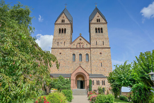 Abteikirche, Benediktinerinnenkloster Abtei St. Hildegard, Eibingen, R&uuml;desheim am Rhein, Hessen, Deutschland