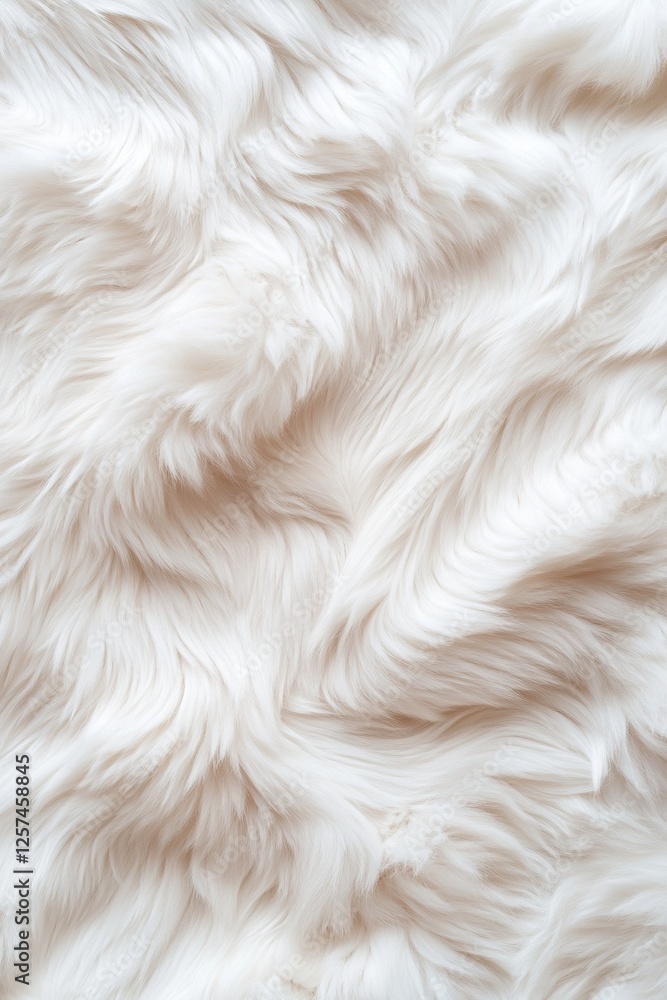 Poster a plush white faux fur background exudes luxury with its wavy textures and soft illumination, creati