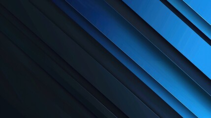 Blue Background with Diagonal Stripes for Design Banner Template, Featuring Minimalist Wallpaper with Copy Space in the Center for Text