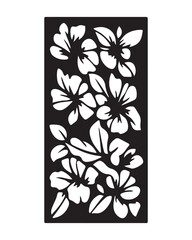 Elegant Floral Laser Cut Wood Panels