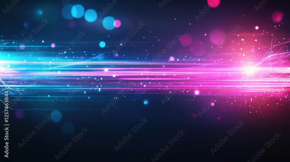Leinwandbilder bright neon colors on a black background creating a vibrant abstract design for creative projects