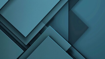 Blue Background with Diamond Shapes and Triangles for Design Banner Template, Featuring Abstract Minimalist Wallpaper with Copy Space on Blue Background