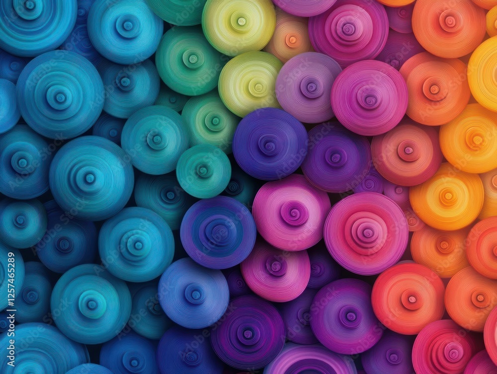 Poster A collection of colorful wallpaper designs featuring various patterns and textures for home decoration