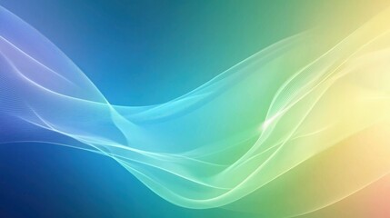 Naklejka premium Abstract Teal and Yellow Wave Background Design