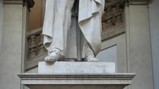 Luigi Cagnola statue in Brera accademy, Lombardy, Italy