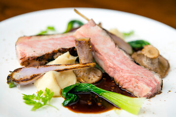 Wagyu Beef Steak Vegetable Meal