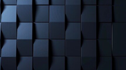 Photo of Blue background with geometric grids and patterns for design, banner template, white space in the center of the page for text. Modern minimalist wallpaper.