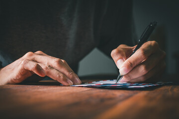 hand pens heartfelt classic letter emotions memories and love.  nostalgic way is connected sending...