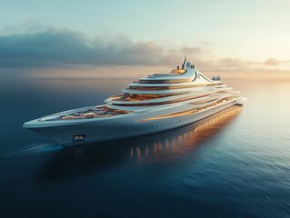 cruise ship in the sea