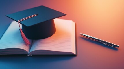 Graduation celebration university campus academic achievement indoor environment close-up view inspiring milestone