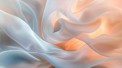 Obraz premium Abstract Drapery: Soft Hues of Serenity