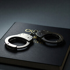handcuffs and code of laws. book