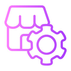 gear gradient icon