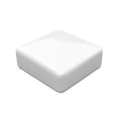 Fototapeta premium White cube, product display, studio, blank background, mockup