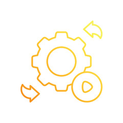 Automation gear vector icon