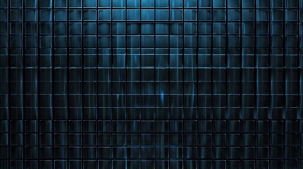 Minimalist abstract geometric wallpaper featuring a grid pattern on a Blue background. Banner template with white space for text, perfect for modern and professional design uses.