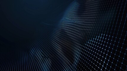 Obraz premium Blue Background with Grid Pattern for Design, Featuring White Space in the Center for Text. Ideal for Banner Templates and Digital Projects. Abstract Minimalist Wallpaper.