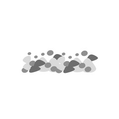 vector illustration of pile of pebbles