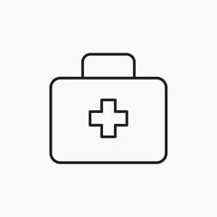 Medical kit icon. simple vector icon