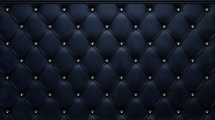 Luxurious black tufted wall design with diamond pattern and elegant gold accents creating a sophisticated ambiance.