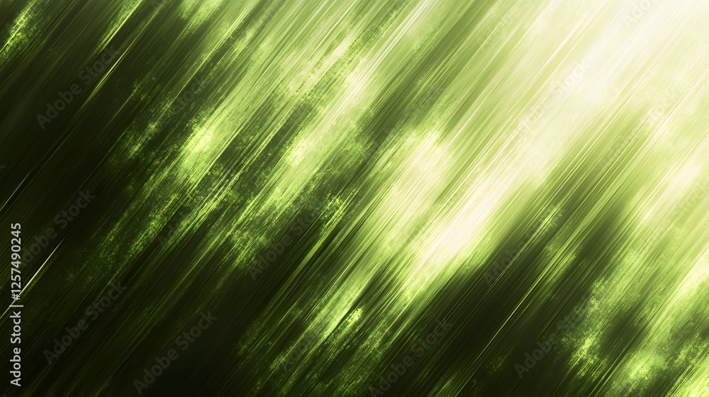 Aufkleber lush green abstract background with vertical streaks of light and shadow creating a dynamic texture.
