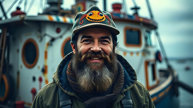 Pescatore su un peschereccio
