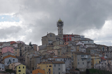 View of the characteristic village of Ripalimosani, an Italian municipality in the province of Campobasso in Molise.