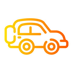 jeep Line Gradient Icon