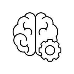 Machine learning vector icon