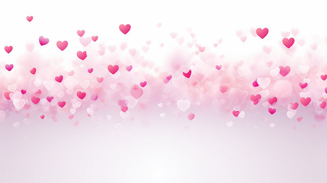 Soft Pink Heart Background for Celebrations. A beautiful gradient background featuring pink hearts, perfect for romantic events and festive occasions.
