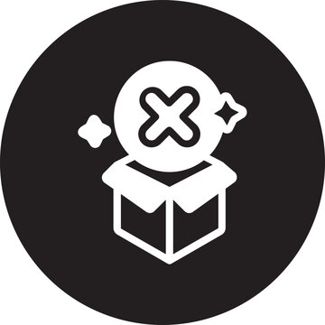 out of stock glyph icon