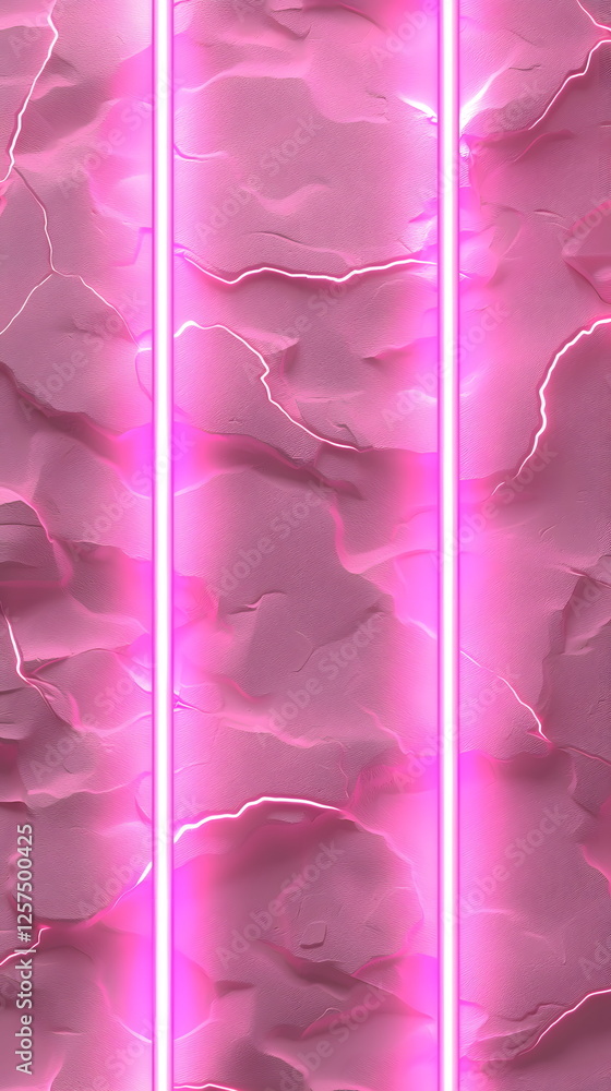 Aufkleber pink textured background with glowing neon lines creating an abstract design in vibrant colors.