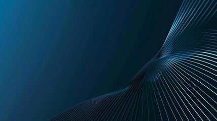 Naklejka premium Photo of blue Background with Minimalist Lines for Design, Featuring White Space in the Center for Text. Ideal for Banner Templates and Digital Projects. Minimalist Wallpaper.