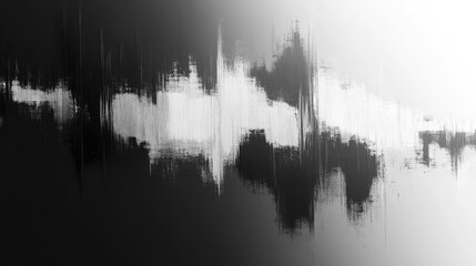 Abstract monochrome sound wave illustration representing audio signals and frequencies