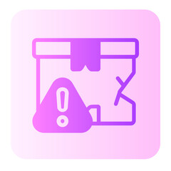 Damaged Package  gradient icon