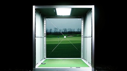 High-Tech Golf Simulator: Indoor Practice for Precision