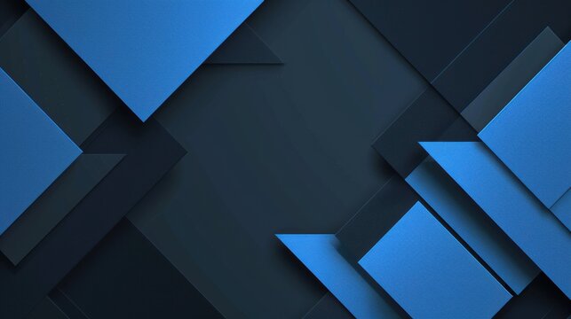 Geometric minimalist pattern with intersecting triangles on Blue background. Featuring white space in the center for text, ideal for design templates and modern banners.