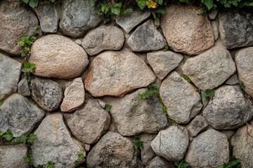 Dark stone wall texture with natural patterns. AI image
