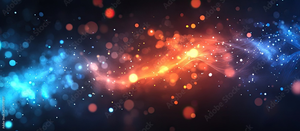 Aufkleber abstract blurred dual color background